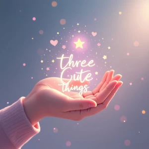 Design a magical, abstract logo for a brand called “Three Cute T...