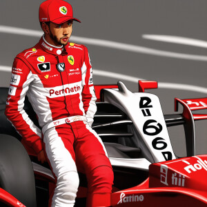 Lewis hamilton in ferrari