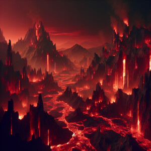 Hellish landscape