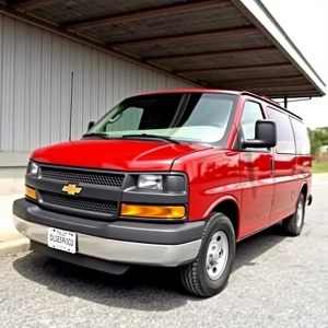 Red Chevrolet express 2004