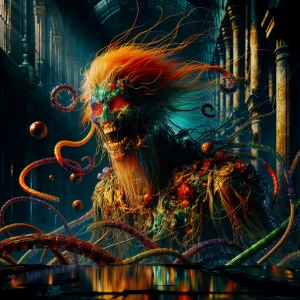 A midnight horror unfolds as 'pennywise as the joker as art the...