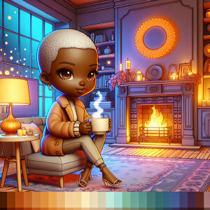 Enhance the 3-D realistic digital illustration by adding vibrant...