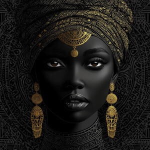 hypnotic mesmerizing ebony african goddesses in fantastic africa...