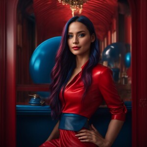 Create a full-body, 8K resolution, 3D photorealistic image of a...