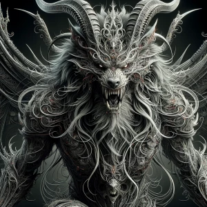 Anathema, in the style of Yautja's (Hunter Predator),ultra-detai...