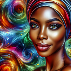 Here's a remixed version of your prompt:

A portrait of an Afric...