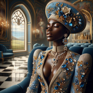 Create an illustration that embodies spirituality and a deep con...