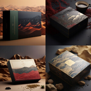 Luxurious coffee box for placing coffee bags inside, unique prod...
