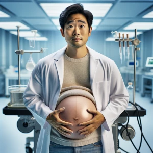 A man who participated in a scientific experiment and is now exp...