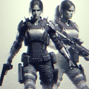 Generate an image of me as a female fighter