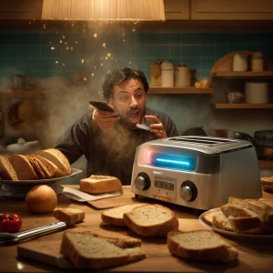 Design a multifunctional toaster with Bluetooth and WiFi connect...