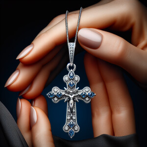 Explore our collection of sterling silver cross pendants embelli...