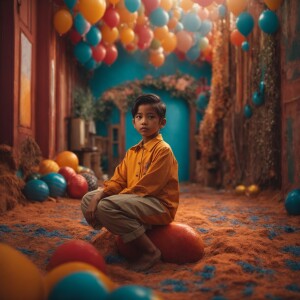 Buat poster untuk promosi baju anak branded. Beli ecer, harga gr...