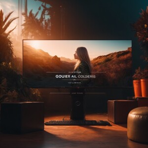 Silhouette of a girl against the sun