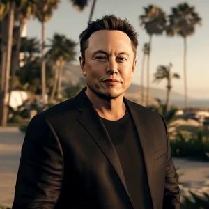 Elon Musk..Elon buying GTC Tokens, in GTA San Andreas and carton...