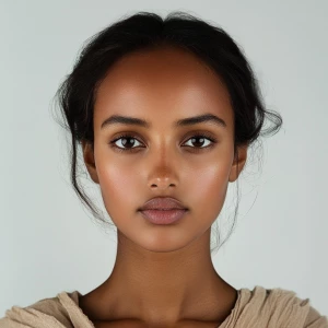 Create an image of a 23-year-old woman with an average appearanc...