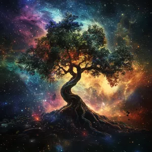 Create an ultra-high-definition, portrait-oriented surreal fanta...