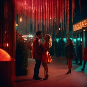 Going to the club kissing