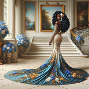 hyper realistic air brushed oil painting art image of a beautifu...