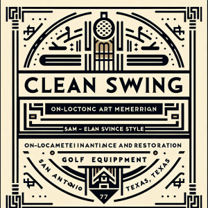 Create a sleek and elegant logo for 'Clean Swing', a company off...