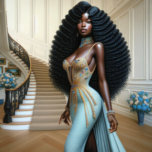 hyper realistic air brushed oil painting art image of a beautifu...