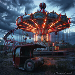Title: "Nightmare Carnival"

Prompt: Create an ultra-detailed, u...
