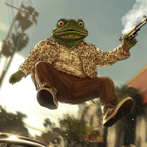 PEPE meme,Get out of here., GTA style