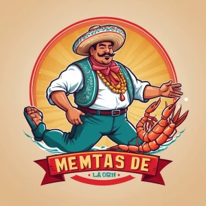 Create a logo for "Netos Mariscos La Gloria De Malbiri" featurin...