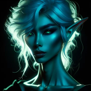In the dimly lit atmosphere of a neon-noir world, an enigmatic e...
