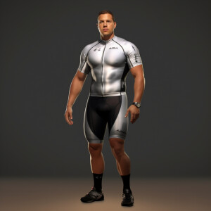 Create a hyper-realistic fully anatomical correct male body port...