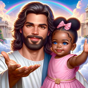 Create a 3D realistic artwork featuring the phrase 'Jesus Saves'...