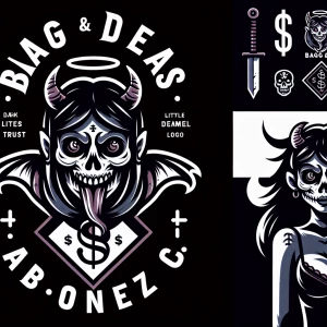 Professional logo - (Half Dead Apparel Co.)in different calligra...