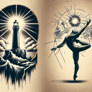 Create a tattoo design that symbolizes hope and resilience, insp...