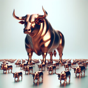 King of copper bulls and minions