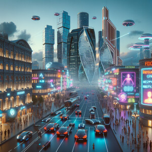 The city of Moscow in 2100
