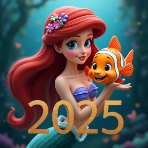 immaculately detailed and desiged disney-esque style Ariel from...