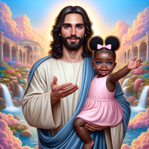 Create a 3D realistic artwork featuring the phrase 'Jesus Saves'...