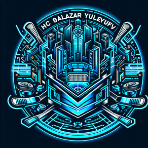 logo for HC Salazar Yulaev Ufa in cyberpunk style