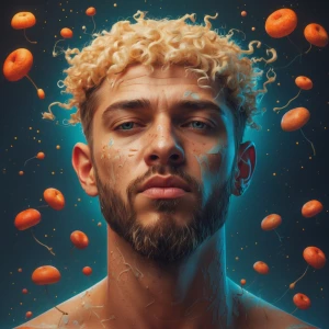 Design a rap album cover " КАРТИНА ФЕРЗЯ НА ШАХМАТНОЙ ДОСКЕ  В Ч...