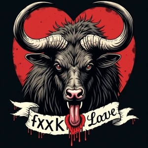 A complicated banner logo for the t shirt brand [' M u e r t e '...