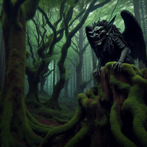 A tengu forest demon