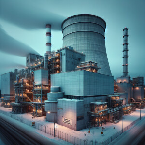 Russian nuclear power plant, photo