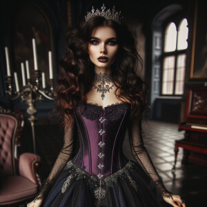 My wife as a gothic princess