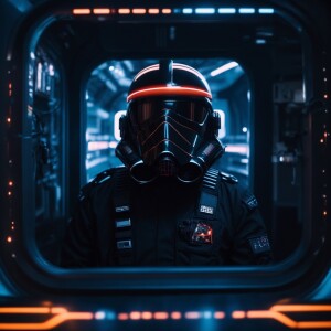 Tie Pilot star wars inside space patch