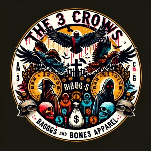 Design a circular cartoonish logo blending vintage and modern ae...