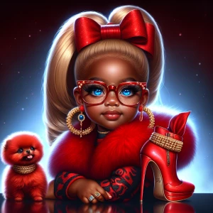 a vibrant full image view soft, glamorous digital airbrush oil p...