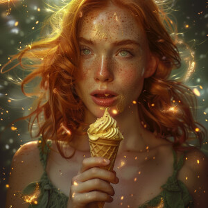 Photorealistic image, high resolution. Facing forward.Beautiful...