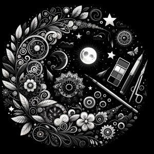 Mujhe aik pyari art black dp bana kr do