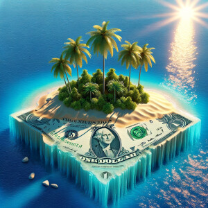 show a 1$ island