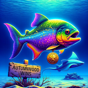 In the ocean
Purple neon green piranha
Blue sting ray
Sign that...
